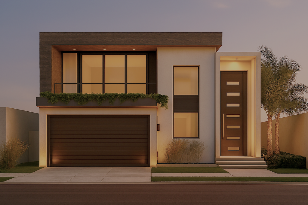 Proyecto Arquitectónico Casa de 2 Niveles, 17 m. x 33 m.