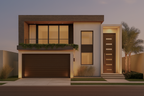 Proyecto Arquitectónico Casa de 2 Niveles, 17 m. x 33 m.