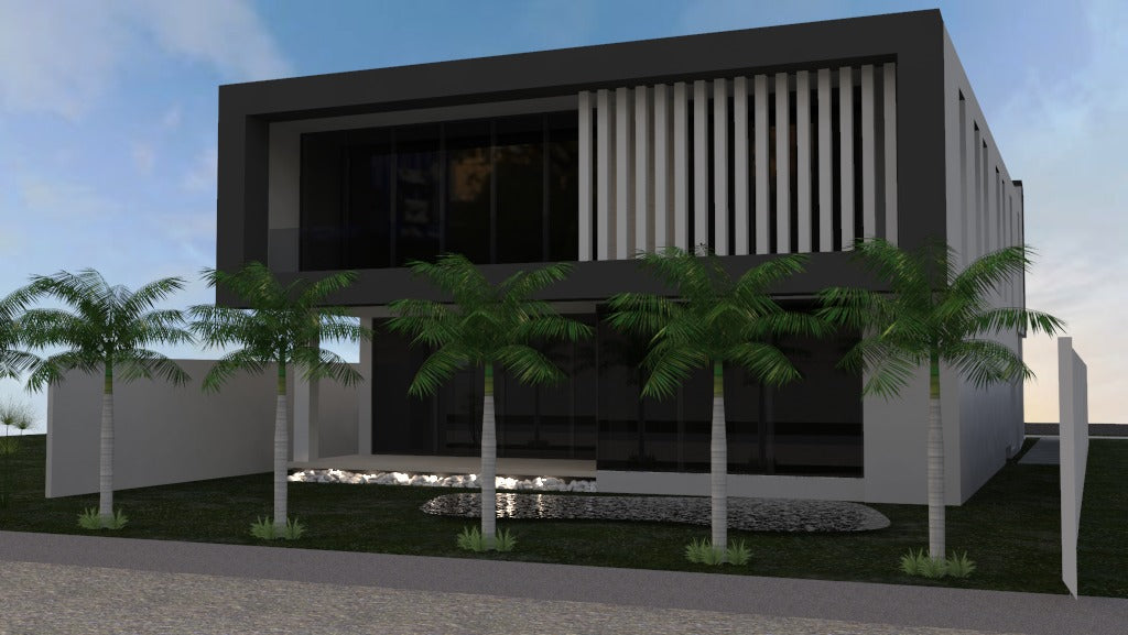 Proyecto Arquitectónico Casa de 2 Niveles, 17 m. x 33 m.