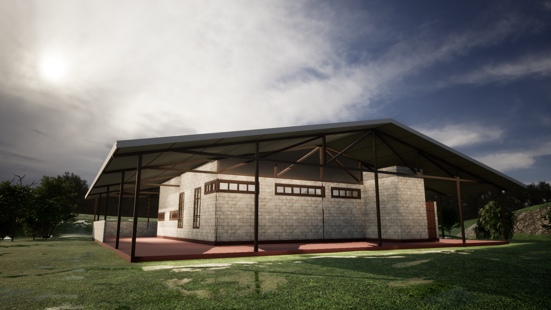 Proyecto Arquitectónico Casa campestre 12 m. x 12 m.