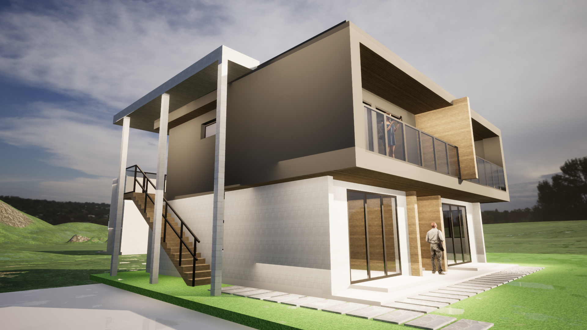 Proyecto Arquitectónico Residencial de 3 departamentos en 2 Niveles, 12 m. x 10 m.