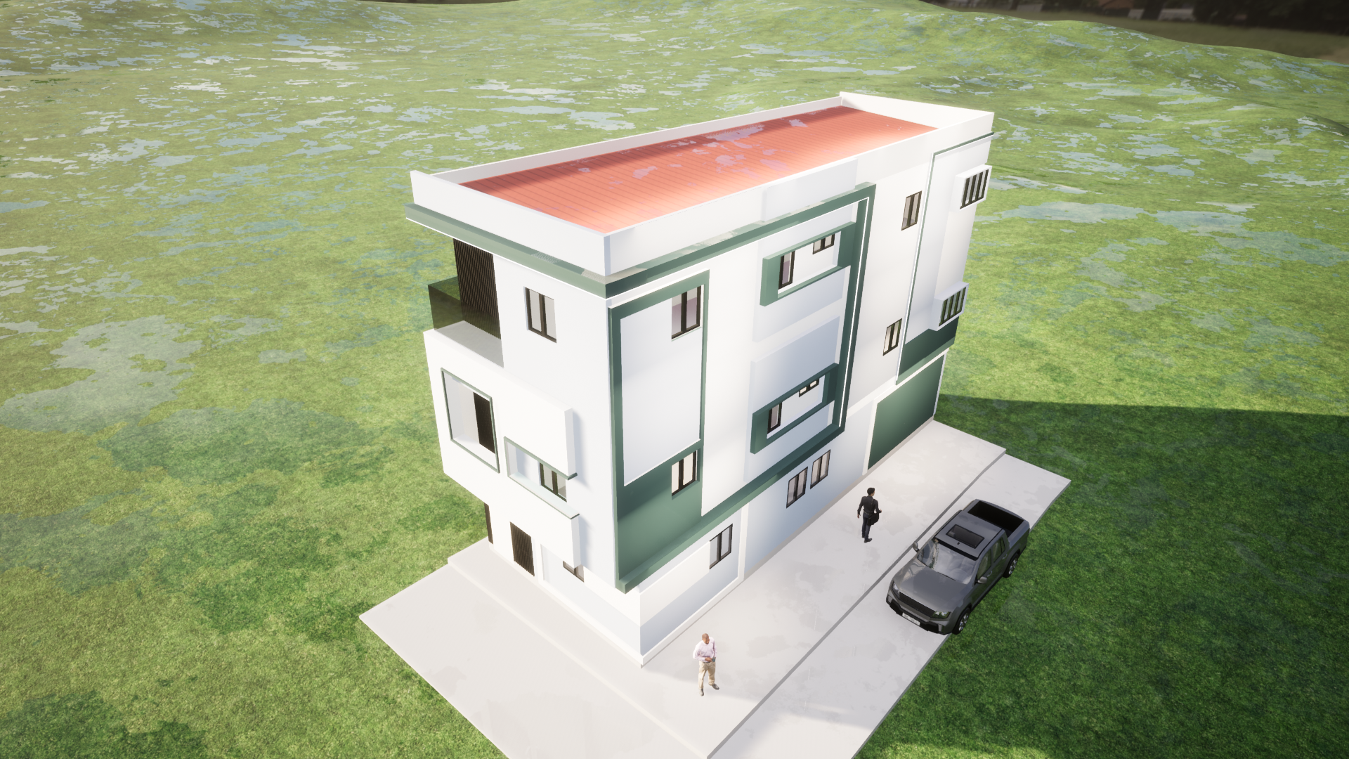 Proyecto Arquitectónico Comercial en 3 Niveles, 15 m. x 6 m.