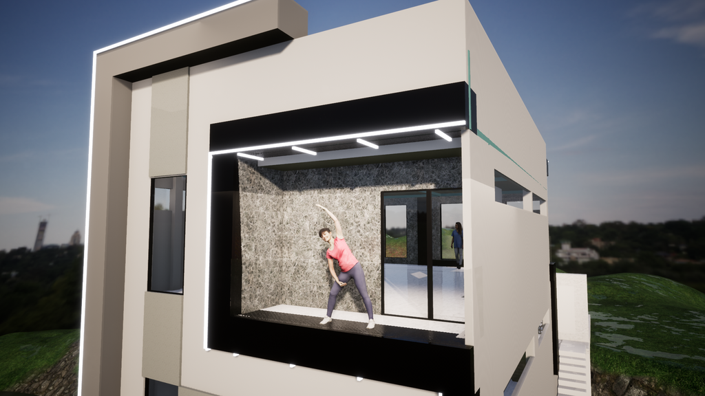 Proyecto Arquitectónico Comercial en 4 Niveles, 8 m. x 10 m.