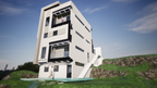 Proyecto Arquitectónico Comercial en 4 Niveles, 8 m. x 10 m.