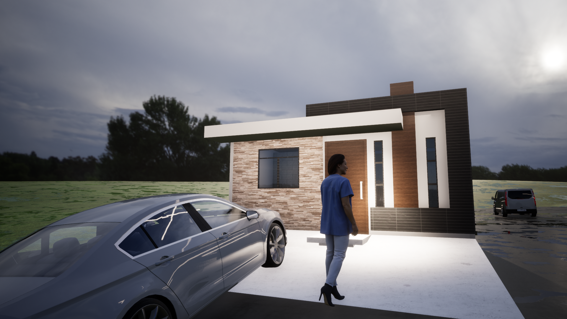 Proyecto Arquitectónico Casa de un solo nivel 6 m. x 8 m.