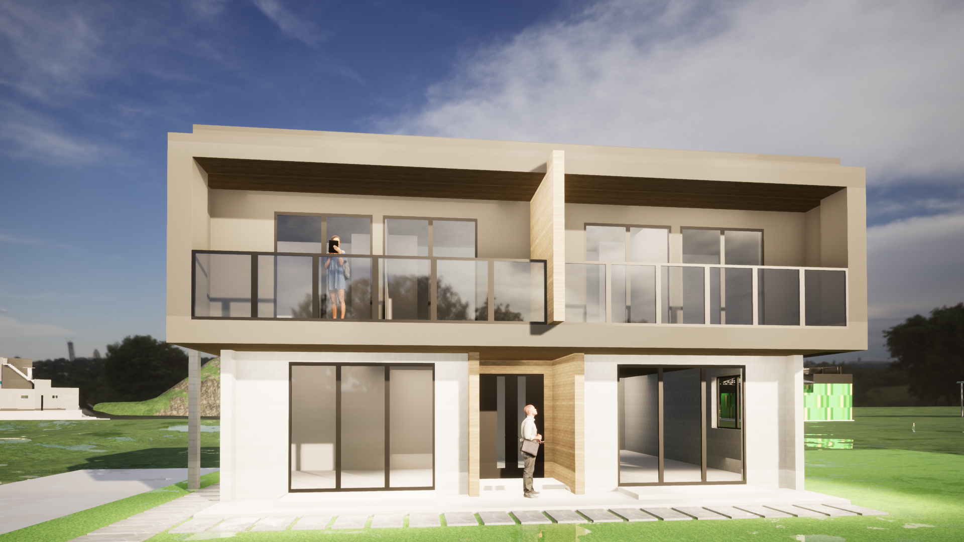 Proyecto Arquitectónico Residencial de 3 departamentos en 2 Niveles, 12 m. x 10 m.