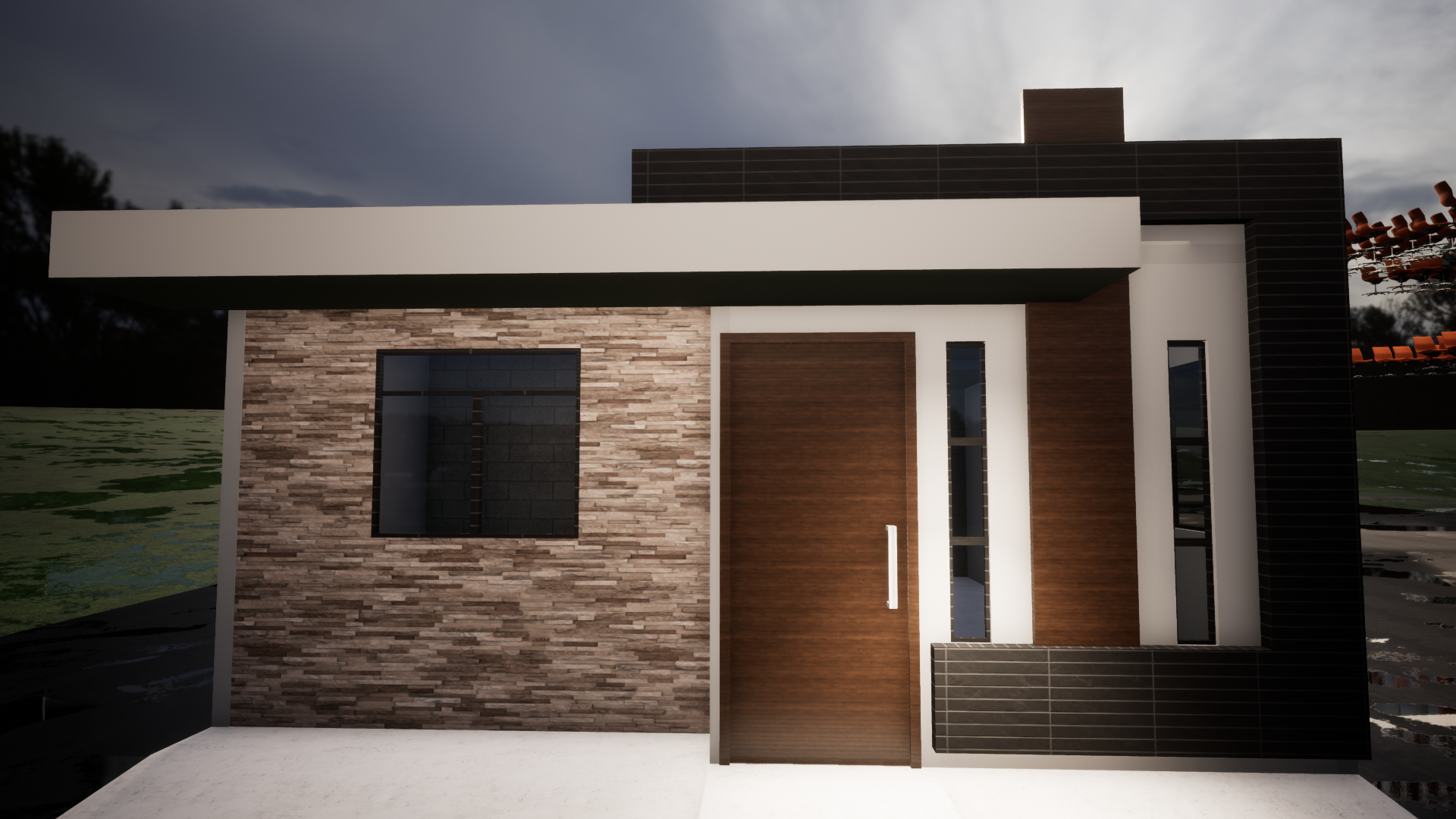 Proyecto Arquitectónico Casa de un solo nivel 6 m. x 8 m.