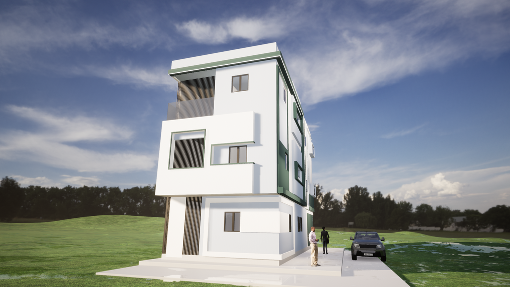 Proyecto Arquitectónico Comercial en 3 Niveles, 15 m. x 6 m.