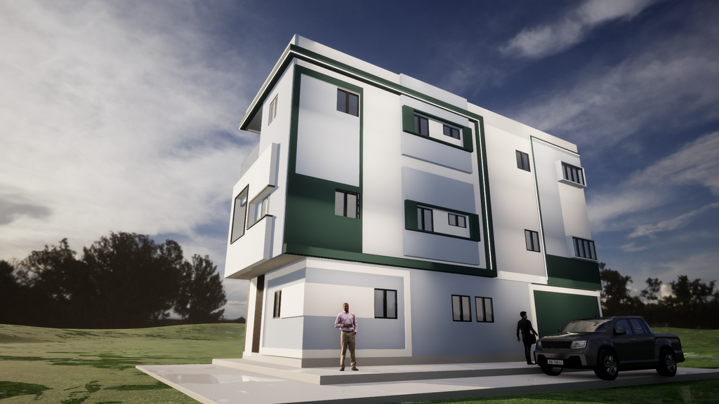 Proyecto Arquitectónico Comercial en 3 Niveles, 15 m. x 6 m.
