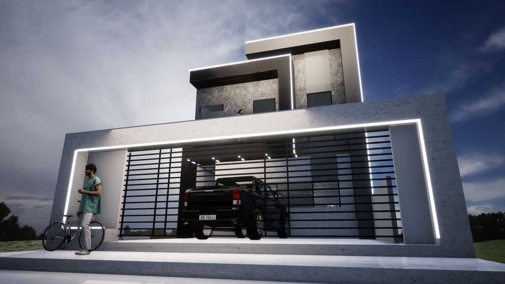 Proyecto Arquitectónico Comercial en 4 Niveles, 8 m. x 10 m.