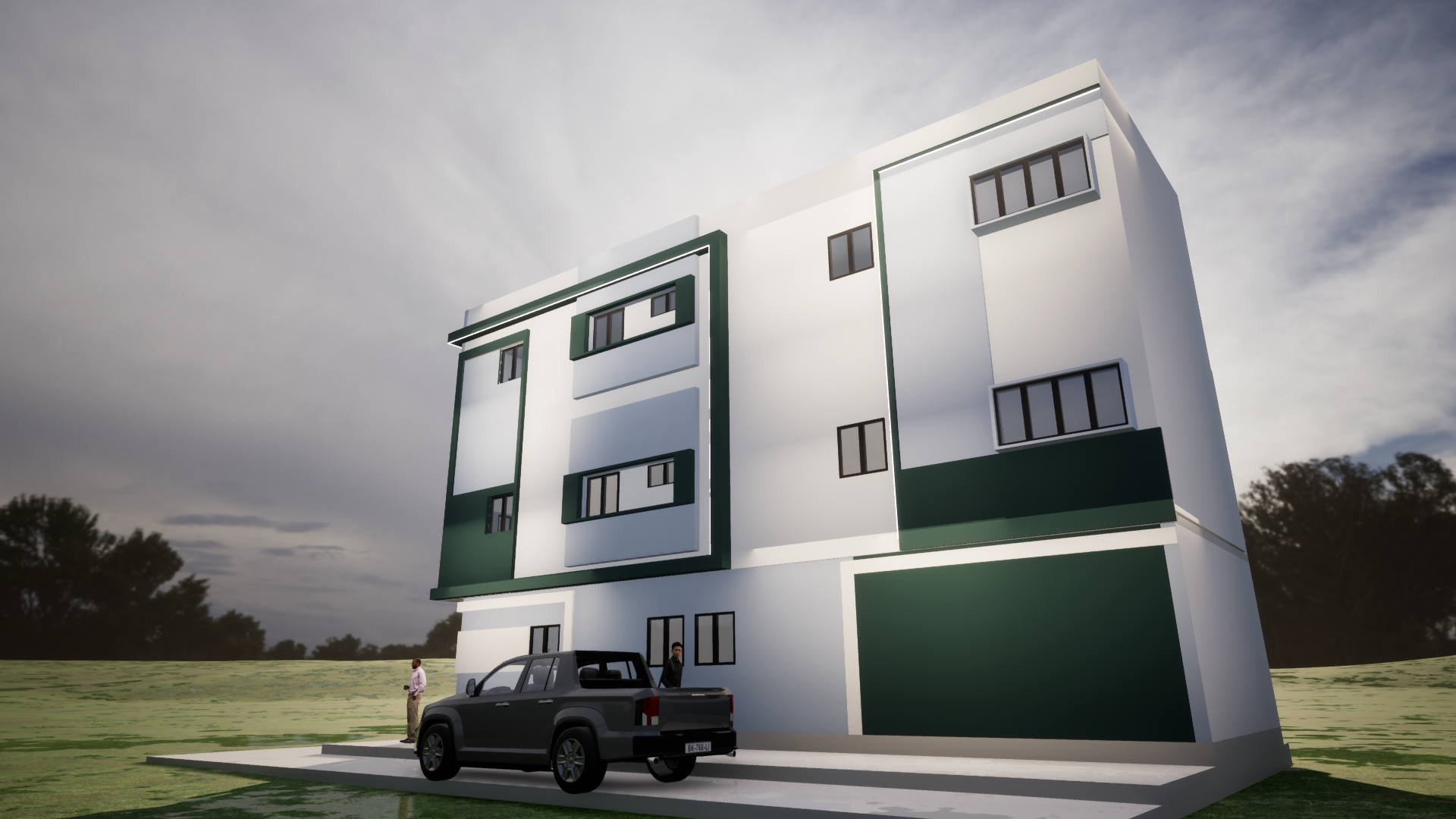 Proyecto Arquitectónico Comercial en 3 Niveles, 15 m. x 6 m.