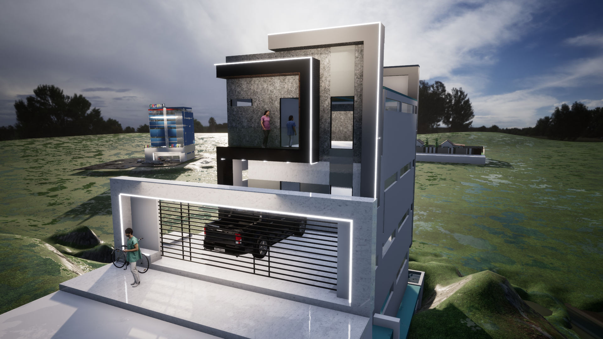 Proyecto Arquitectónico Comercial en 4 Niveles, 8 m. x 10 m.