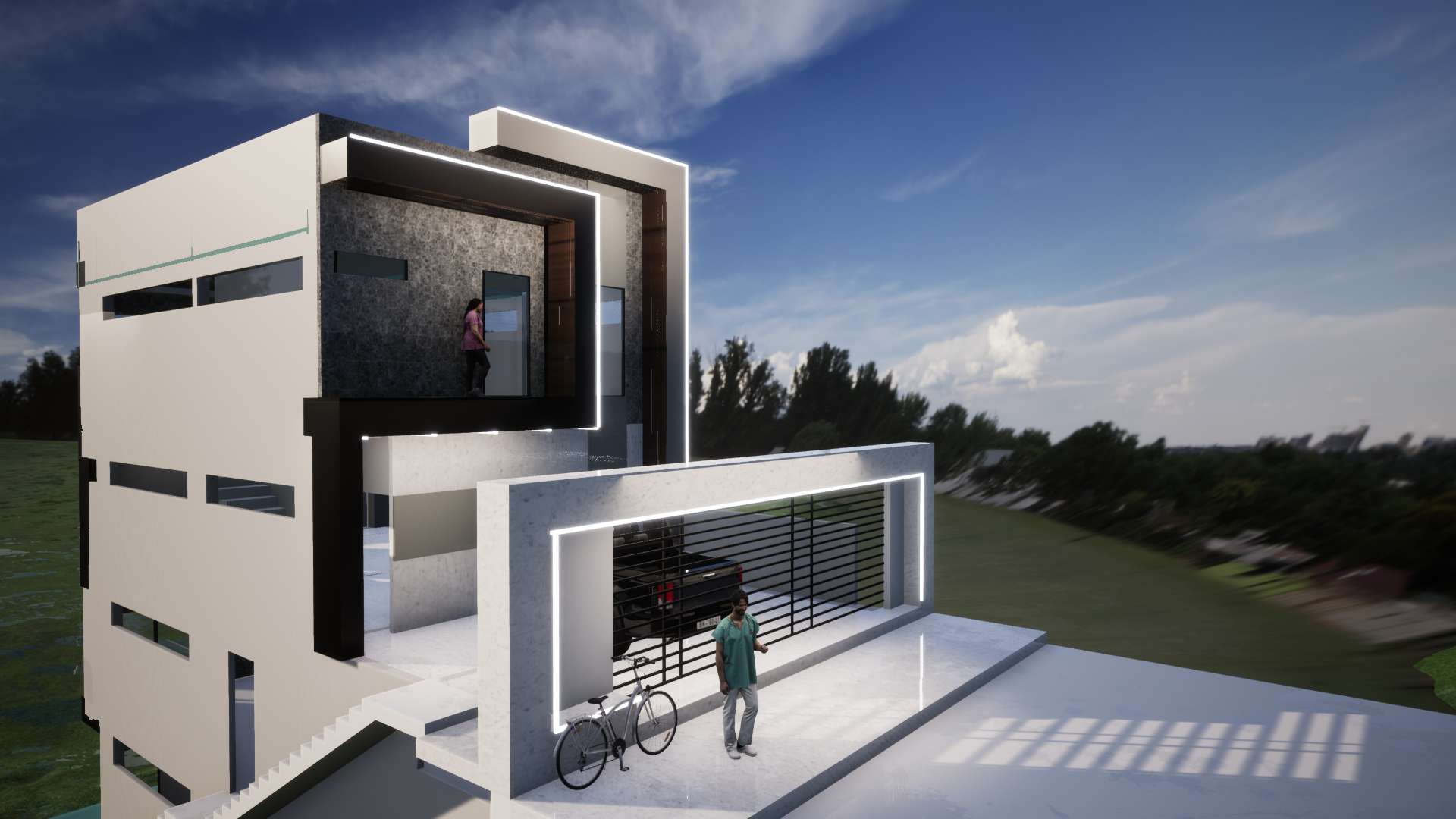 Proyecto Arquitectónico Comercial en 4 Niveles, 8 m. x 10 m.