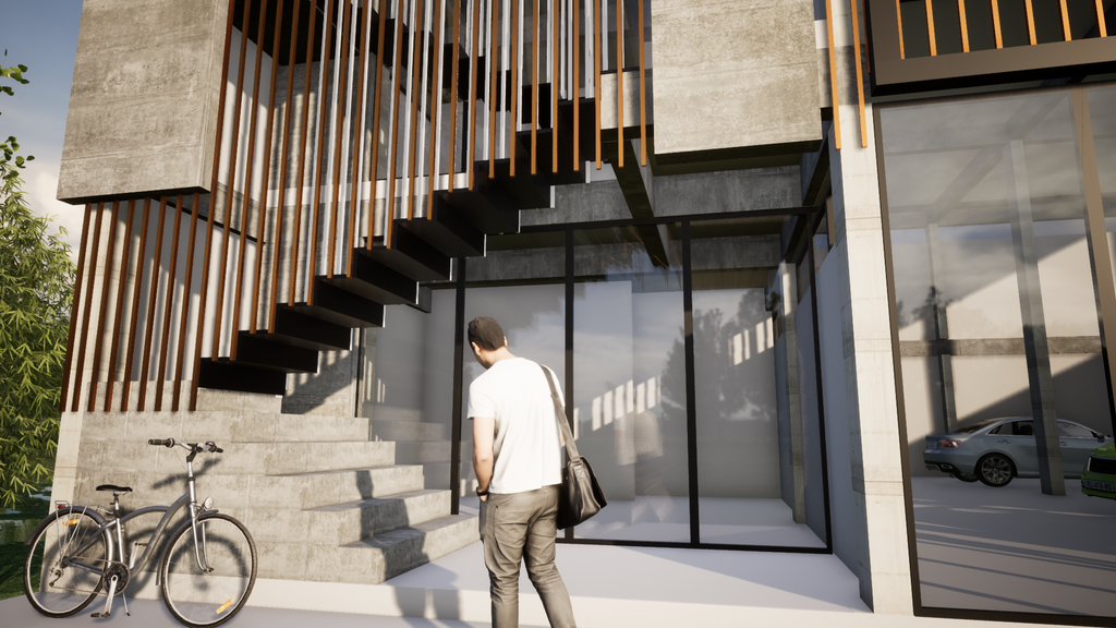 Proyecto Arquitectónico Comercial en 3 Niveles, 15 m. x 15 m.