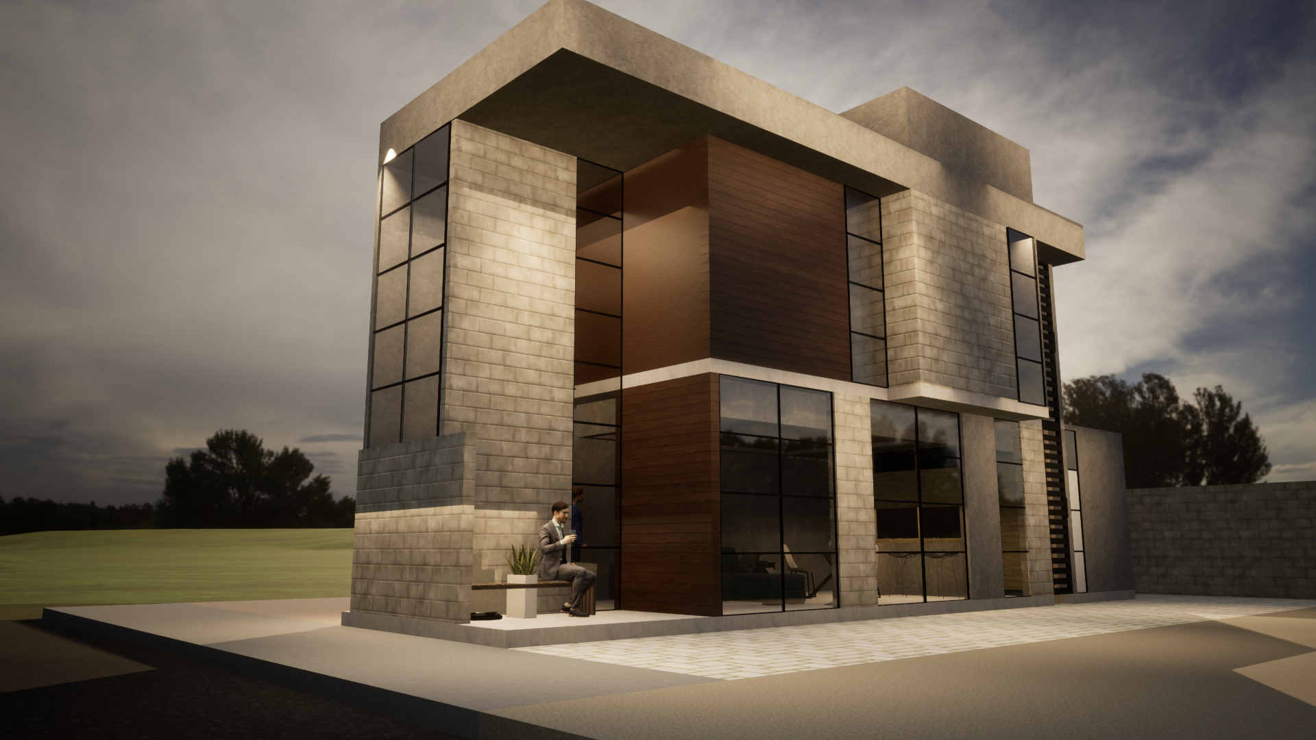 Proyecto Arquitectónico Casa de dos niveles 17 m. x 7 m.