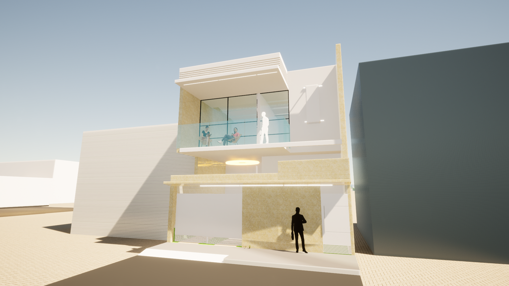 Proyecto Arquitectónico Casa de 2 Niveles, 7 m. x 14 m.