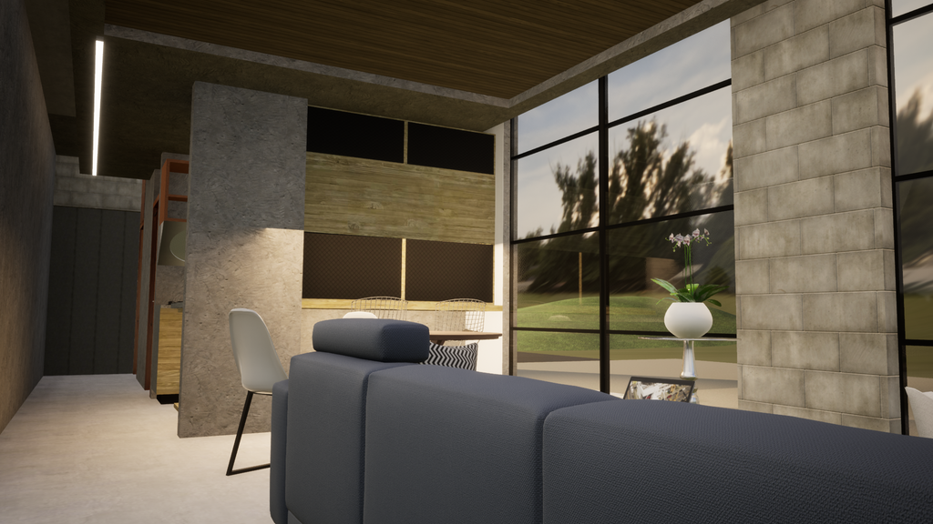 Proyecto Arquitectónico Casa de dos niveles 17 m. x 7 m.