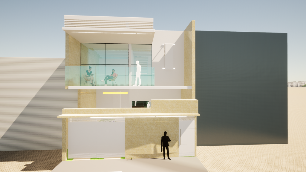 Proyecto Arquitectónico Casa de 2 Niveles, 7 m. x 14 m.