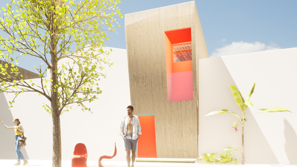 Proyecto Arquitectónico Casa de dos niveles 3 m. x 7 m.