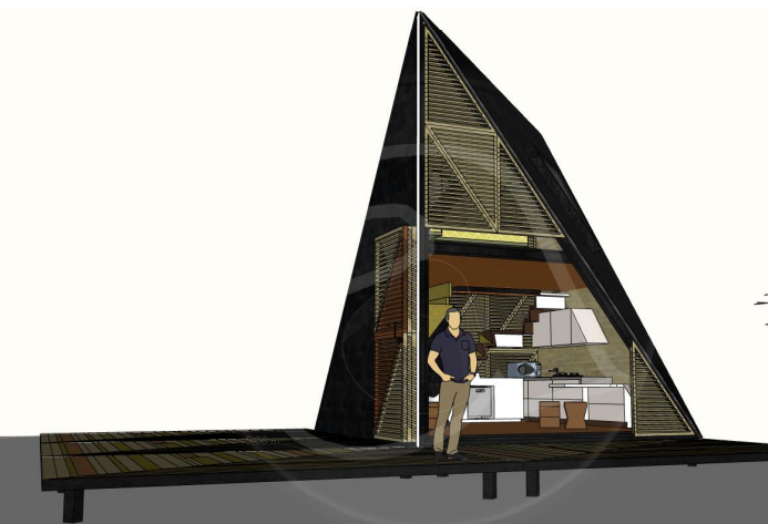 Proyecto Arquitectónico Casa Alpina 5m x 5m
