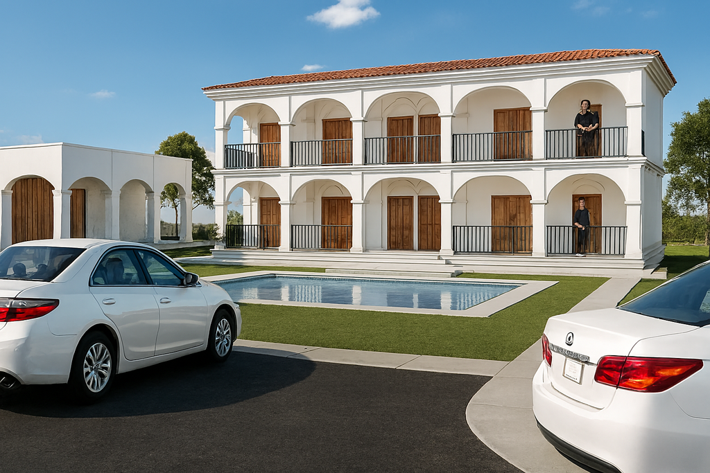 Proyecto Arquitectónico Comercial Hostal en 2 Niveles, 6 m. x 17 m.