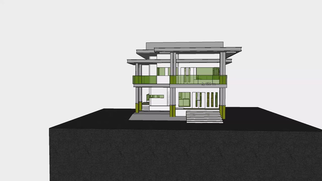 Proyecto Arquitectónico Casa de 2 Niveles, 9 m. x 15 m.