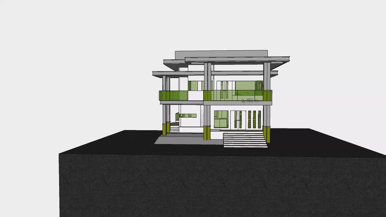 Proyecto Arquitectónico Casa de 2 Niveles, 9 m. x 15 m.
