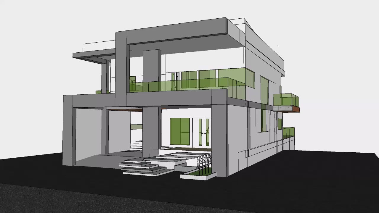 Proyecto Arquitectónico Casa de 2 Niveles, 9 m. x 15 m.
