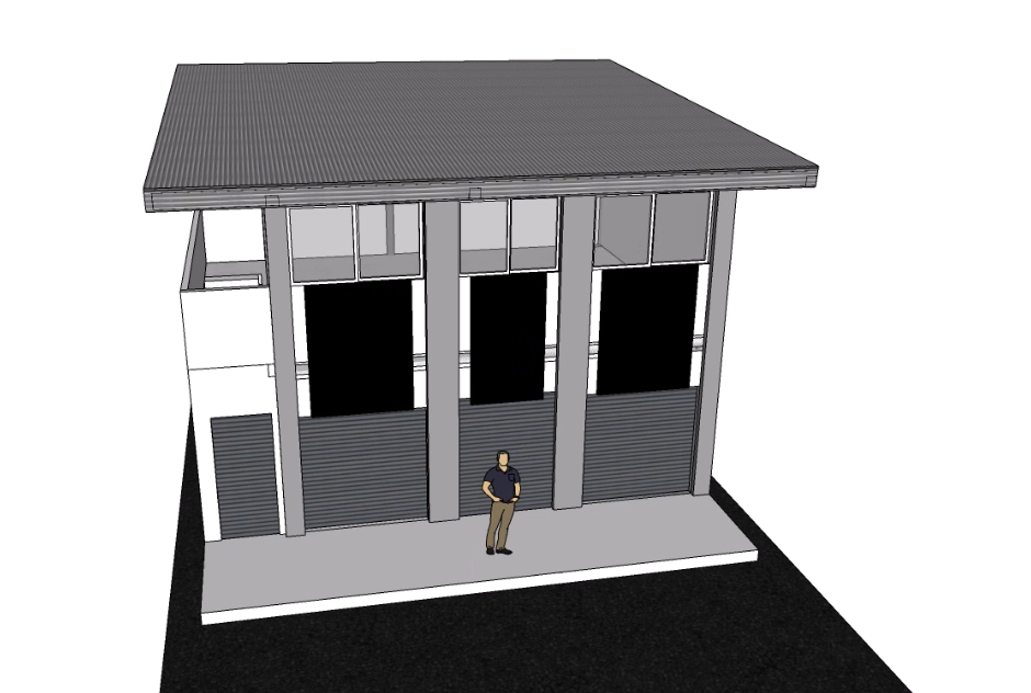Proyecto Arquitectónico Comercial en 2 Niveles, 6 m. x 8 m.