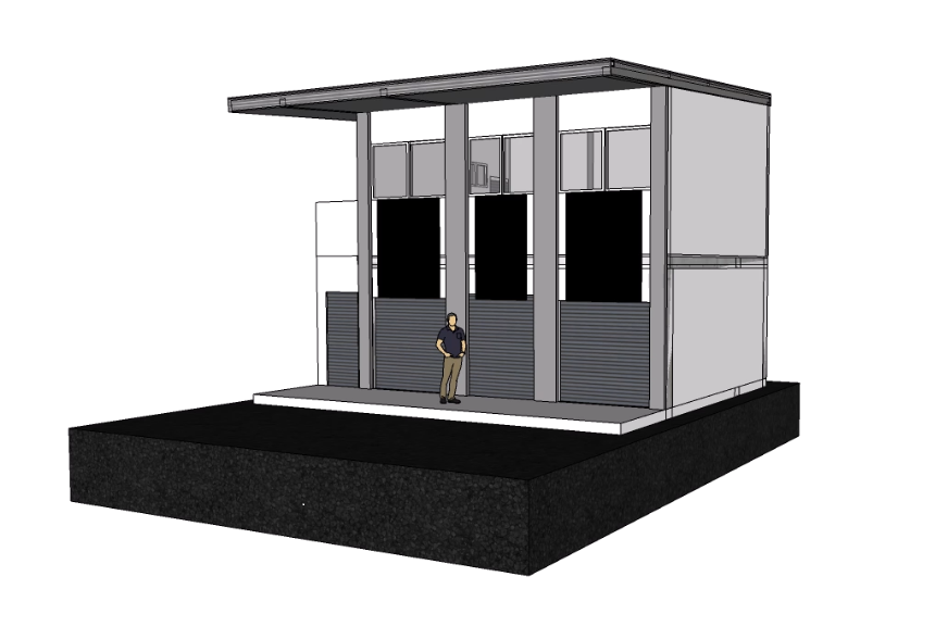Proyecto Arquitectónico Comercial en 2 Niveles, 6 m. x 8 m.