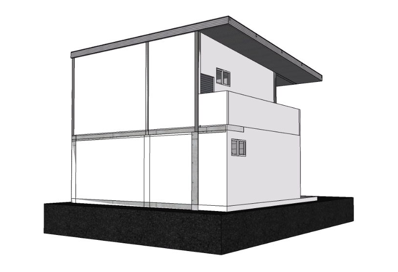 Proyecto Arquitectónico Comercial en 2 Niveles, 6 m. x 8 m.